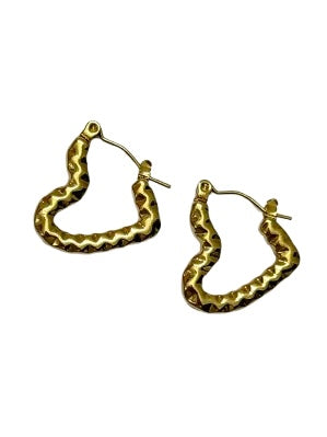 Amour earrings (18k gold plated)