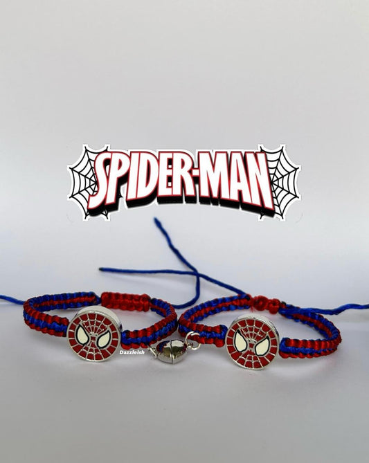 spiderman inspired magnetic heart bands