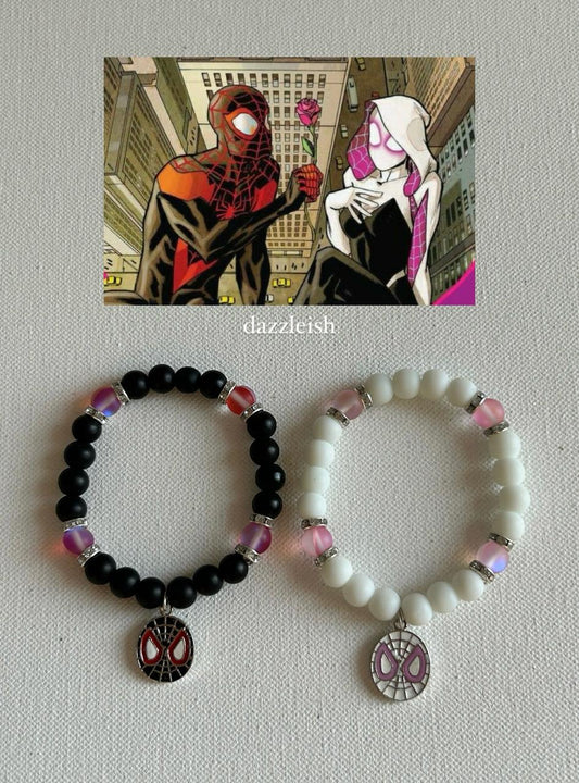 Miles Morales and Gwen Stacy matching bracelets